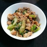 野菜を食べよう！セロリと豚肉のオイスター炒め